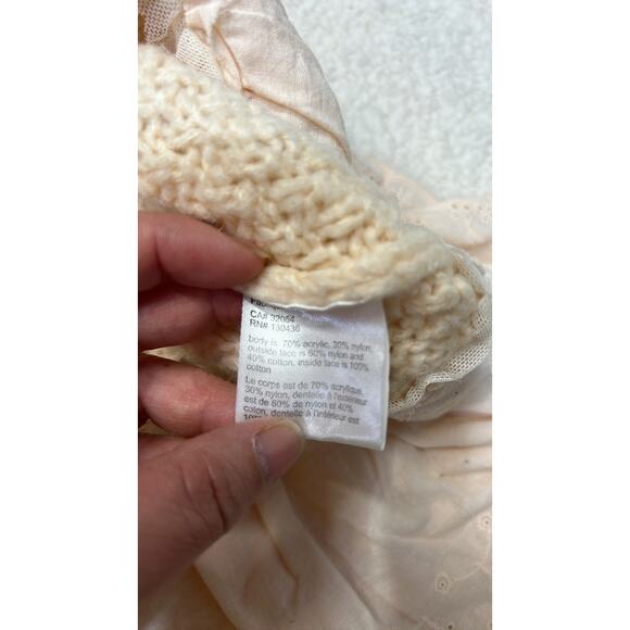 Anthropologie Lili's Closet Button Back Beige Sweater Size Small - Picture 5 of 7